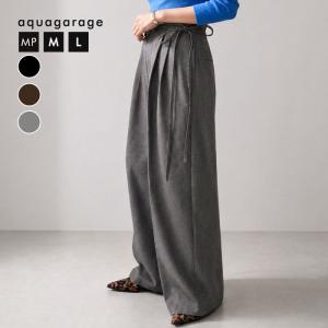 パンツ レディース ワイドパンツ きれいめ 春 夏 秋 冬 S M L ロングパンツ ハイウエスト スラックス サイドリボンワイドパンツ ボトムス タックワイドパンツ