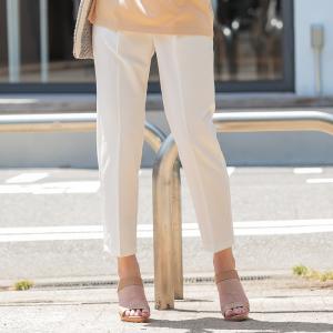 テーパードパンツ レディース センタープレス ...の詳細画像1