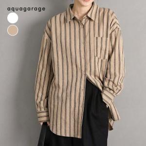 ストライプシャツ 春 夏 秋 M レディース