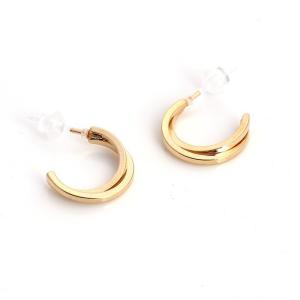 フープピアス イヤリング レディース 2連 ク...の詳細画像4