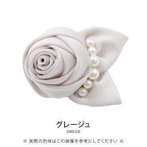 コサージュ フラワー ヘアアクセ ブローチ レ...の詳細画像4