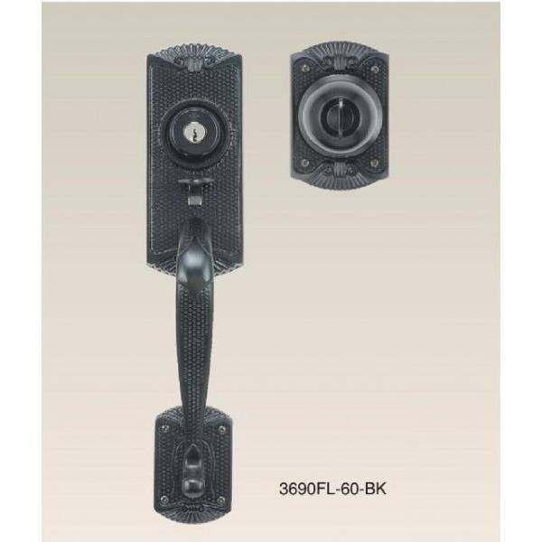 アルファ サムラッチ錠 3690FL-60-BK （ブラック）　　【在庫品】