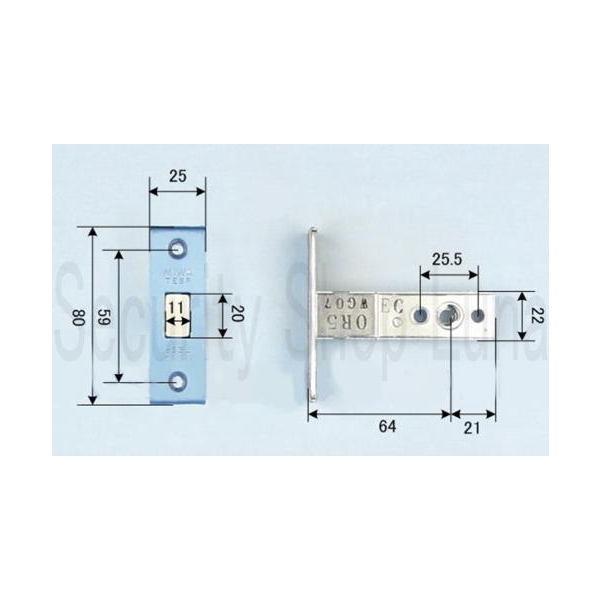 MIWA　EC3KTE-1.CS　BS64　錠ケースのみ 　フロント刻印ＴＥＳＰ　　【在庫品】