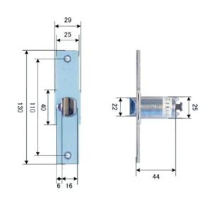 MIWA　HK-LS.CS　（バックセット：70mm）　錠ケースのみ【在庫品】