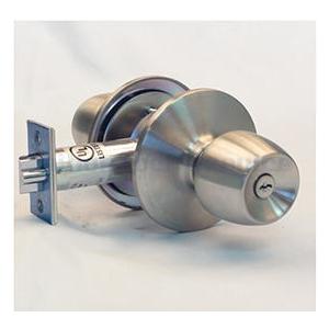 ＭＩＷＡ　Ｕ９ＨＫＷ−1　BS90mm　扉厚33〜49mm　ＳＴ　円筒錠（外側　シリンダー付ノブ　内...