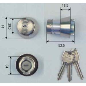 美和ロック MIWA U9 LA(DA).CY DT66〜74 ST(キー3本付) シルバー （返品...