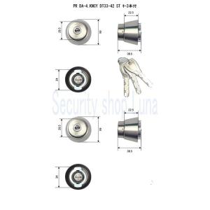 ミワロック U9シリンダー 既製純正子鍵3本セット(既製品のためキー番号