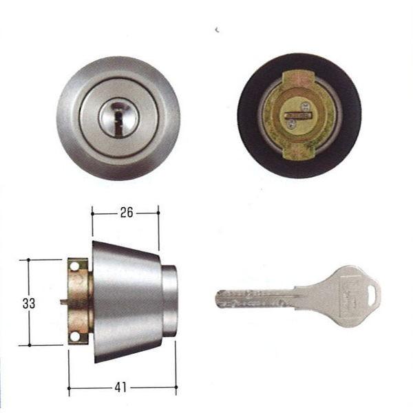 SHOWA 　NX-ＳＬＡシリンダー 扉厚30ｍｍ　SCY-94　キー３本付き（返品・交換不可）【在...