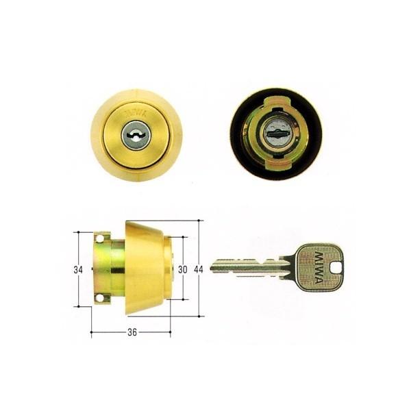 美和ロック MIWA U9 LA(DA).CY DT33〜41 YB(キー3本付) 黄銅バフ（返品・...