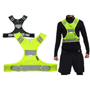 送料無料 ナイトラン　夜ラン　反射ベスト　スポーツ　アウトドア　安全　自転車　リフレクター ブルベ ロングライド　