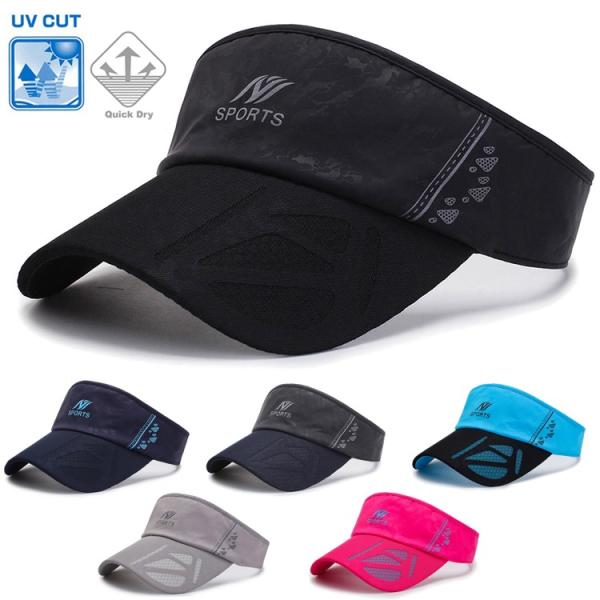 BLOCK DESIGN　ランニング　サンバイザー　日よけ サンガード　帽子　速乾　通気性 メンズ　...