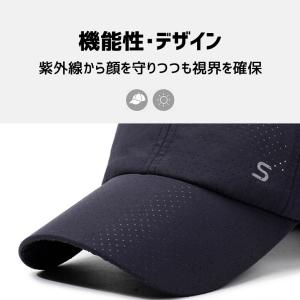ランニングキャップ メッシュ 大きめ 深めサイ...の詳細画像5