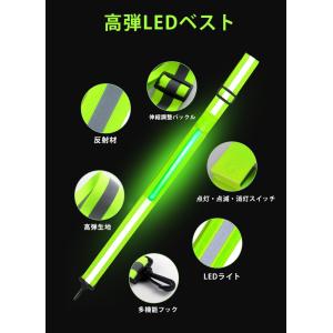 ランニングライト 点滅ライト 充電式 タスキ ...の詳細画像3