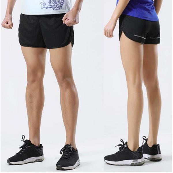 ランニングパンツ　メッシュデザイン　速乾　フィットネス　クイックドライ　ショートパンツ　ストレッチ　...