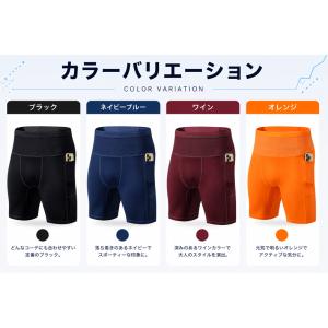 ランニングパンツ ハーフタイツ DK26433...の詳細画像1