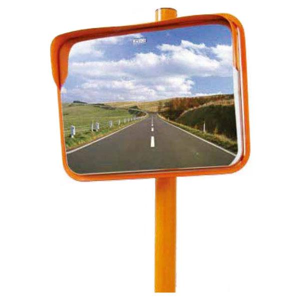 ステンレスミラー Zタイプ　角形　600×800　高耐食溶融メッキ裏板　一面鏡　ブラケット付　カーブ...