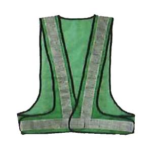 エアースルーベスト AFV50型 ガラスビーズテープ テープ幅50mm 緑メッシュ×白反射 AFV50-GW