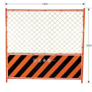 安い 工事用フェンス 外構 扉付フェンスバリケード1.8 工事用ガード