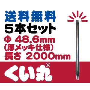 送料無料くい丸 Φ48.6mm H1500mm 5本セット : 資材・印刷のルネ - 通販 