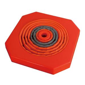 折りたたみ式 カラーコーン ミニ 赤 パイロンの詳細画像2