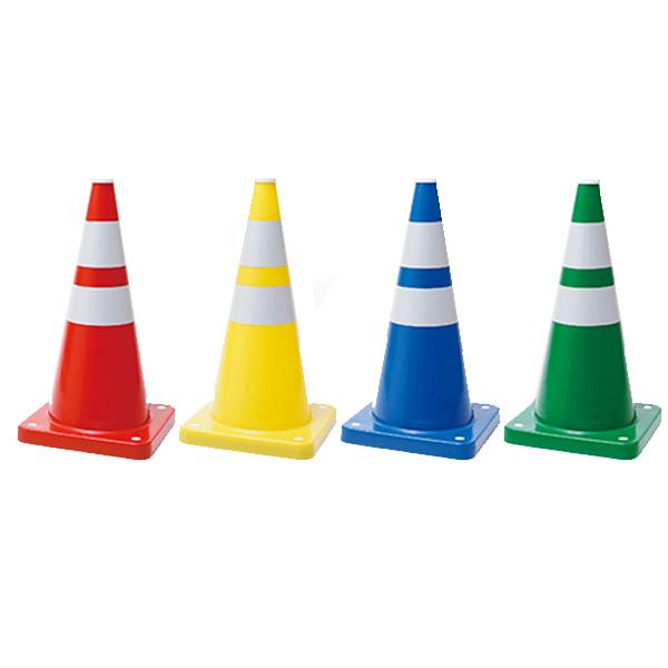 ウェイトスコッチコーン　平行2段貼り　700mm　赤 黄 青 緑　2.8kg　PWSC　プラ和歌山　...