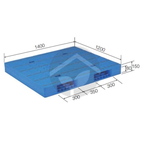 サンコー 三甲 LXパレット LX-1214R2(両面使用型)ブルー 840080-01