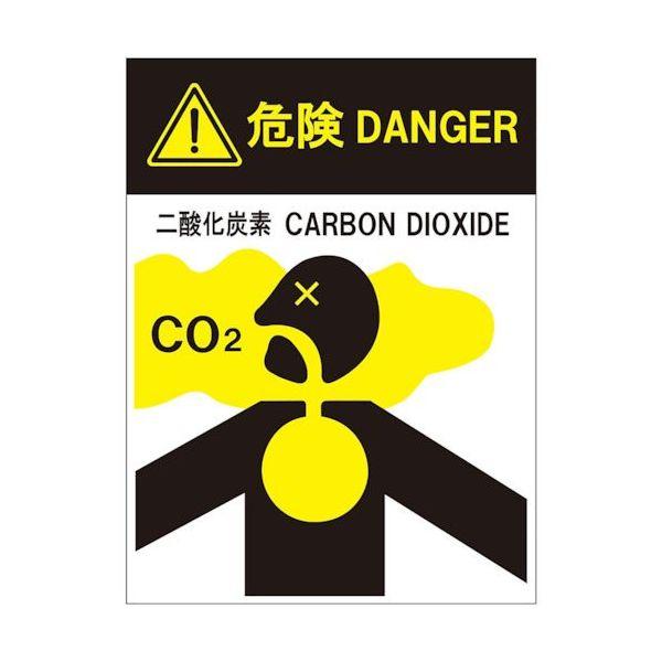 二酸化炭素消火設備標識 危険DANGER 400×300 推-65 東京化成製作所