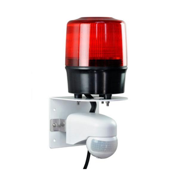 LED回転灯 ニコトーチ120 VL12R型 φ120 赤 人感センサー仕様 ブザー付 VL12R-...