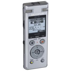 OLYMPUS ICレコーダー VoiceTrek 4GB MicroSD対応 DM-720 シルバー DM-720 SLV｜rung