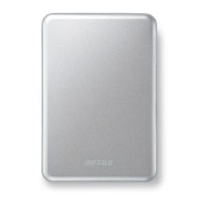 BUFFALO アルミ素材&amp;スリム ポータブルHDD Mac対応 USB3.0 1TB シルバー HD-PUS1.0U3-SC HDD、ハードディスクドライブの商品画像