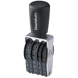 シャチハタ スタンプ 回転ゴム印 タート用 強着スタンプインキ用 欧文日付 4号 約24×5ミリ