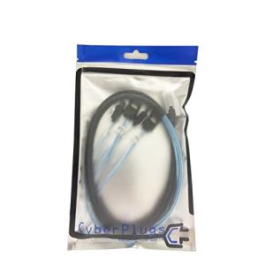 Cyberplugs miniSAS → SATA ファンアウトケーブルラッチ付 1m｜rung