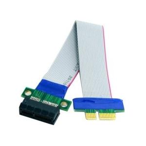 cablecc PCI-E Express 1X スロットライザーカードエクステンダー 延長リボン フレックス 再配置ケーブル 20cm｜rung