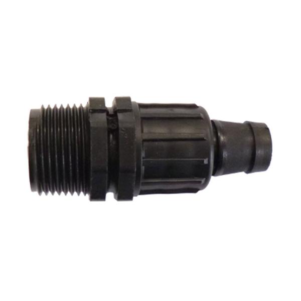 イリテック 点滴チューブ継手ナット式ネジ付スタートコネクター 3/4''オスネジ×チューブ16mm ...