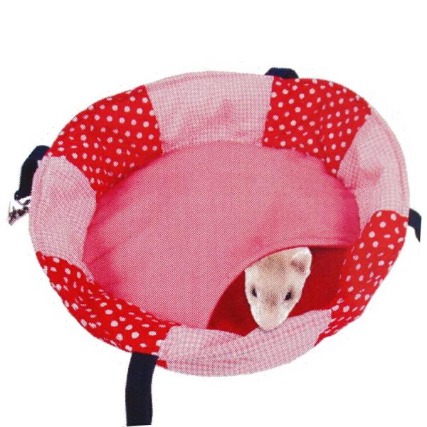 LIP3019 ノーマル もぐれるパッチワークサークル　フェレット ハンモック 寝袋 サークル型 春...