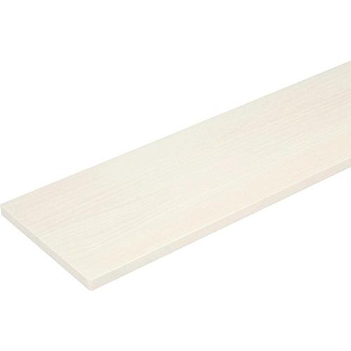 ウッドワン 棚板 ニュージーパイン無垢材 ホワイト色 糸面 [長さ750x奥行300x厚み18mm]...