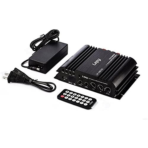 LEPY 2.1ch コンパクトオーディオアンプ 出力45W+45W+68W 2.1chハイパワーア...