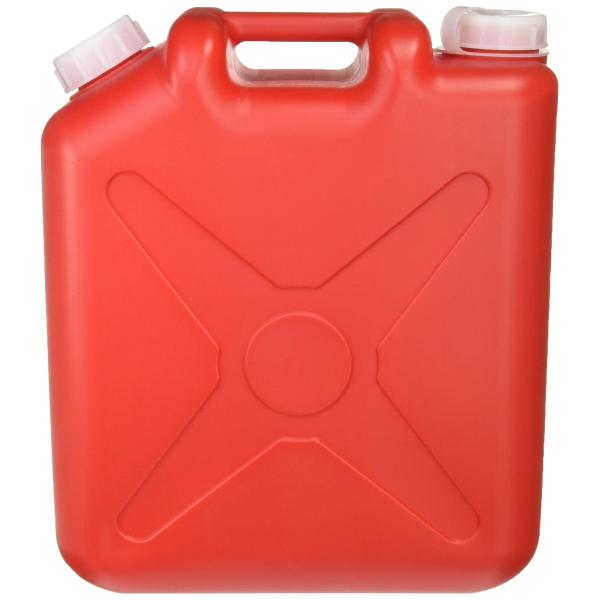 瑞穂化成工業 扁平缶 ノズル無 20L レッド 0207R 両口 カラーポリタンク