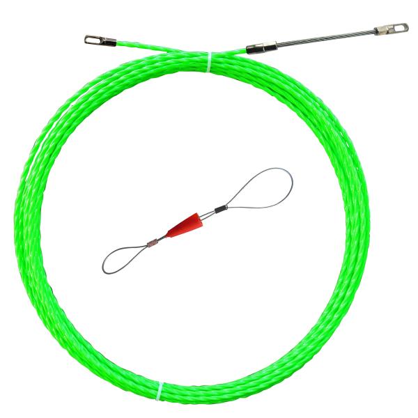 Aewio ロッド径 4.5mm 10m 通線ワイヤー スチールワイヤー 配線 通線工具 入線専用ワ...