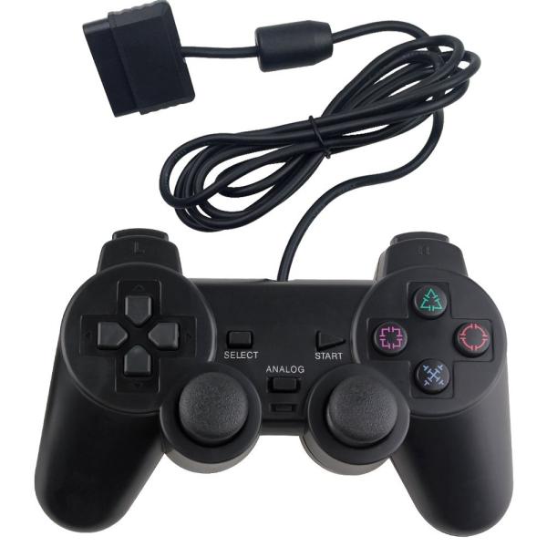 RGEEK PS2用 コントローラー playstation2 用 有線コントロ ーラー 人体工学 ...