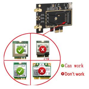 ワイヤレスネットワークカードアダプター M.2...の詳細画像2