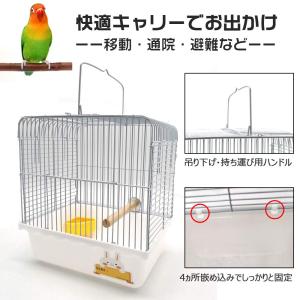 Gifty 文鳥 かご 止まり木 餌入れ 鳥 ...の詳細画像2