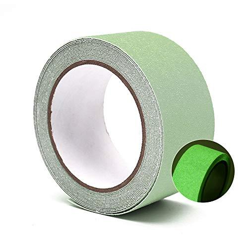 Ryoto 高輝度蓄光テープ 滑り止めテープ 屋外 階段 蛍光テープ 長時間発光 幅5cm×長さ5m