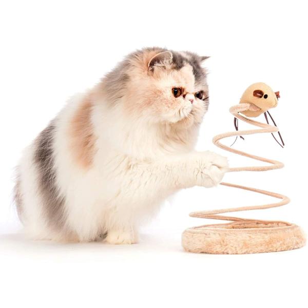 猫 おもちゃ回転 ネズミ 猫用知育玩具 遊ぶ盤 サイザルぬいぐるみ 遊び 運動不足 ストレス解消 猫...