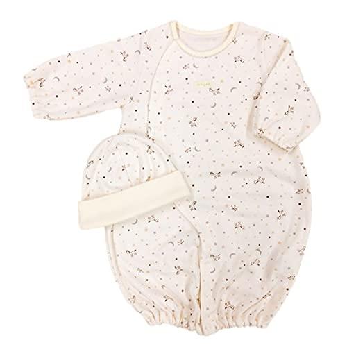 [エンゼル] 日本製 新生児 綿100% プリントツーウェイオール 50-70cm R701 (ベー...