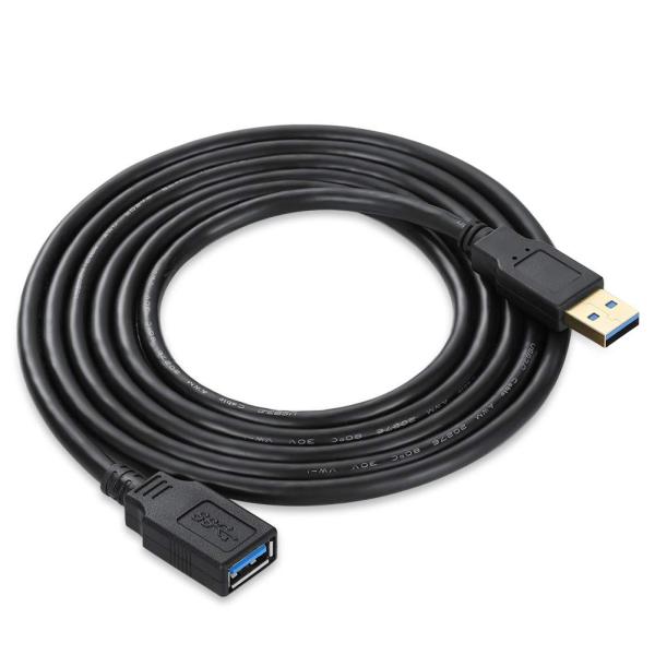 XBOHJOE USB 3.0 延長ケーブル 3M データ転送5Gbps USB 延長オス メス金メ...
