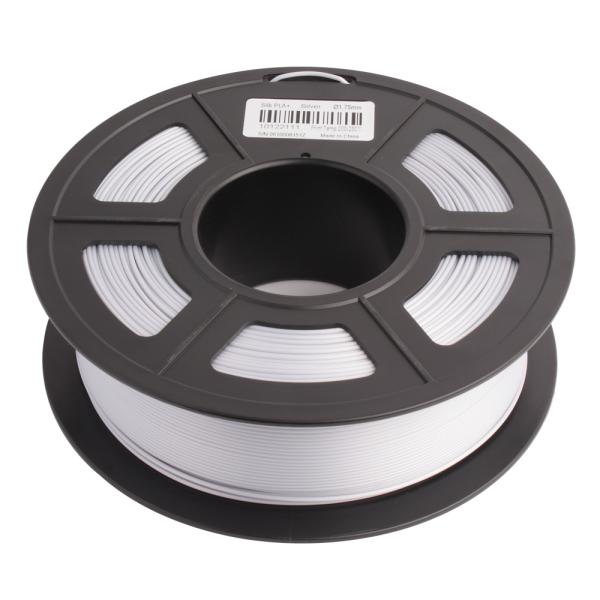 3Dプリンターフィラメント PLA Plus Silk (PLA+)樹脂 1.75mm シルバー(銀...