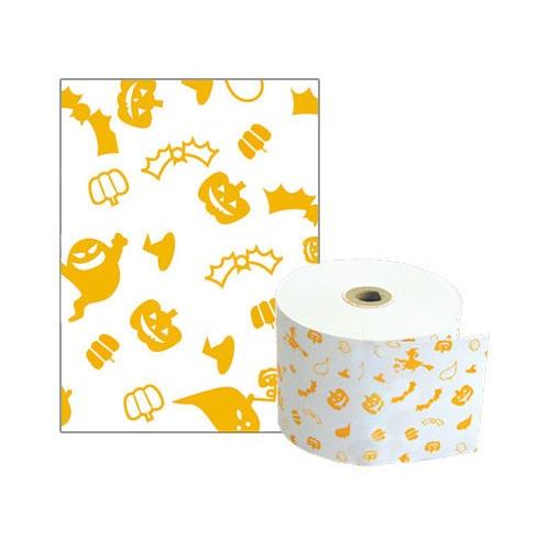 ハロウィン風イラスト入りサーマルロール紙 サイズ 58mm×80mm×12mmmm 50巻 レジロー...