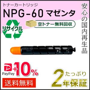 NPG-60(NPG60) キャノン用 リサイクルトナーカートリッジ マゼンタ  即納タイプ｜runner