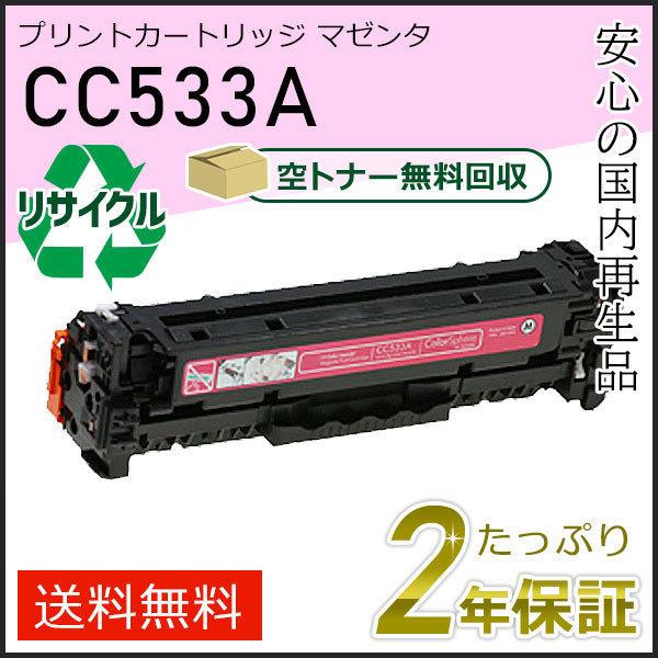 CC533A ヒューレットパッカード用 リサイクルプリントカートリッジ(リサイクルトナーカートリッジ...